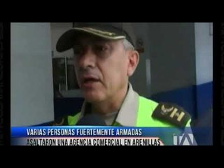 Asalto a una agencia comercial en Arenillas