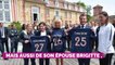 PHOTOS. Emmanuel et Brigitte Macron rencontrent l'équipe de France féminine de foot : ils ont leur maillot personnalisé !