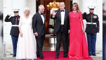 Right Now:  Donald and Melania Trump host a dinner at Winfield House for Prince Charles
