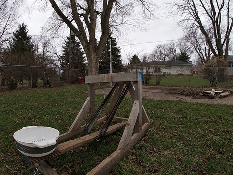 Catapult Sends Squirrel Flying