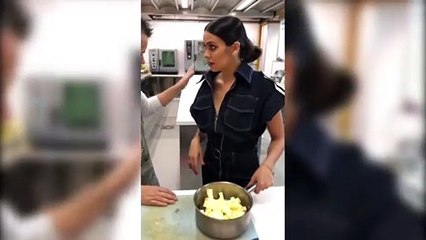 Cristina Pedroche sigue los pasos de David Muñoz en la cocina