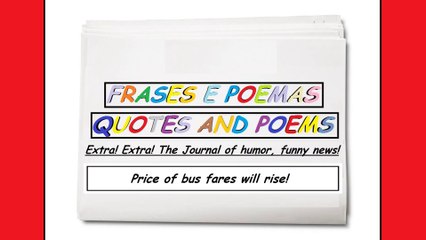 Funny news: Price of bus fares will rise! [Quotes and Poems]