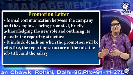 Promotion Letters || Ms. Keenika Saini || BBA || TIAS || TECNIA TV