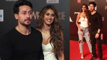 Disha Patani and Tiger Shroff pose together at Bharat screening |FilmiBeat