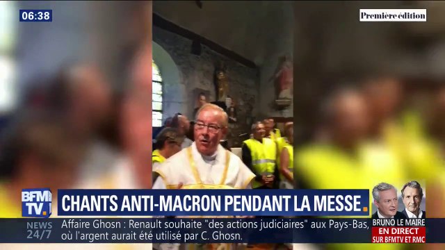 L'ancien prêtre qui entonnait des chants anti-Macron en pleine messe avec des gilets jaunes reconnaît une grossière erreur