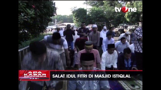 Presiden Jokowi & Kabinet Kerja Shalat Id di Masjid Istiqlal