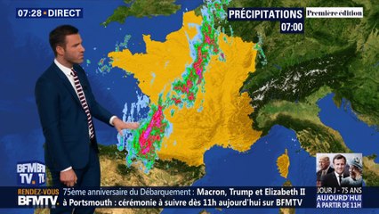 La météo pour ce mercredi 5 juin 2019