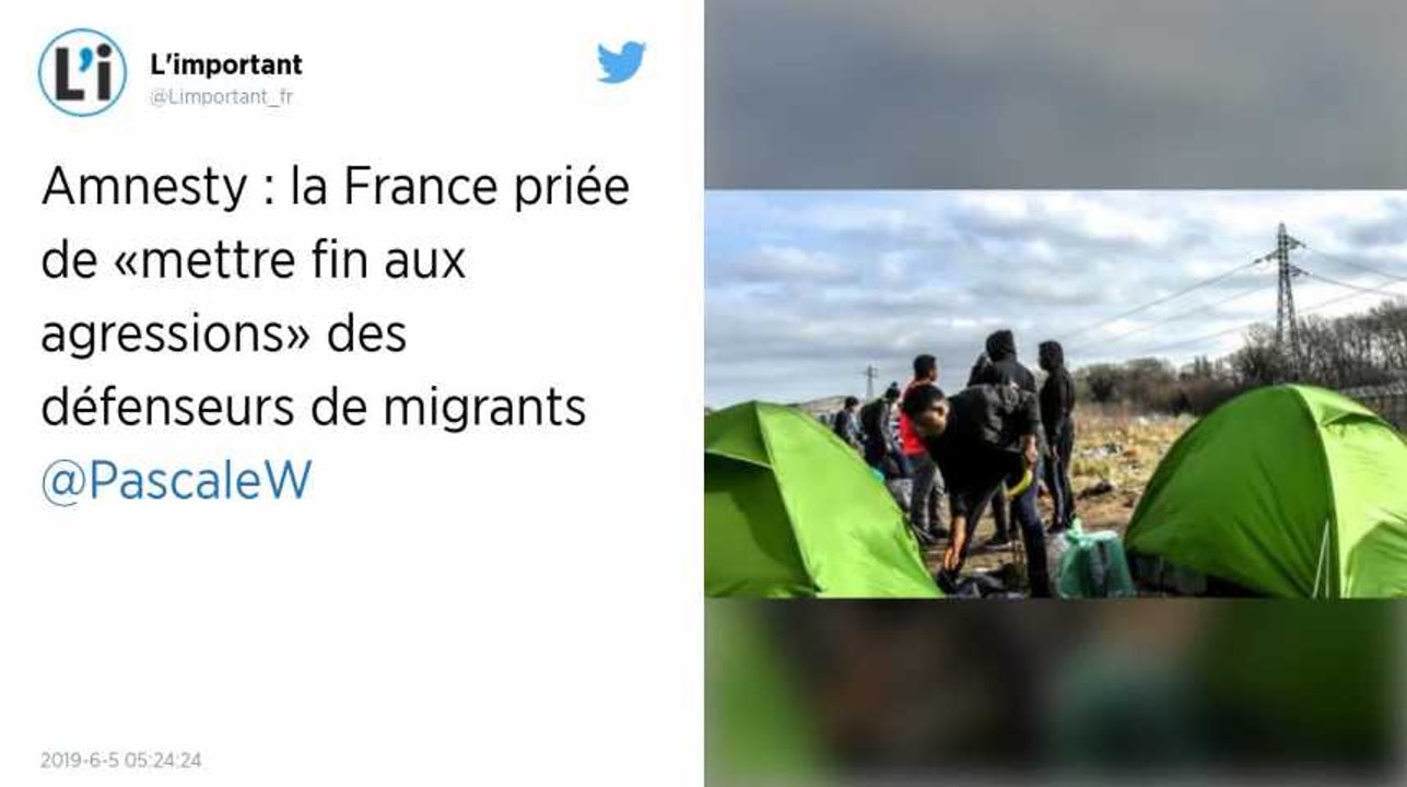Amnesty demande à la France de « mettre fin aux agressions » des défenseurs des migrants dans le Nord