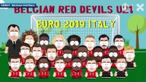 La sélection des Espoirs belges pour l'Euro en mode South Park