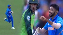 World Cup 2019 IND vs SA: Jasprit Bumrah strikes again, Quinton de Kock departs | वनइंडिया हिंदी