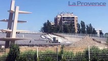 Avignon : un incendie est en cours sur le chantier du stade nautique