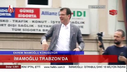 Ekrem İmamoğlu Trabzon'da ceketini çıkarttı kalabalık coştu