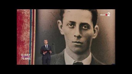 Emmanuel Macron lit une lettre d&#39;un jeune résistant, Henri Fertet, pour les 75 ans du débarquement