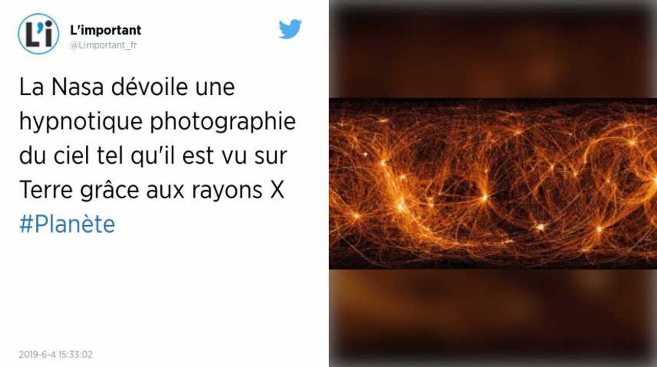 La Nasa dévoile une carte inédite du ciel vue grâce aux rayons X
