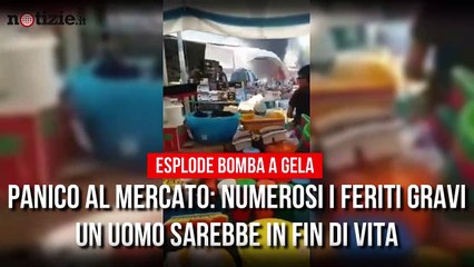 Gela, esplode una bombola al mercato: panico e feriti gravi | Notizie.it