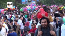كيف أحتفل المصريون بعيد الفطر من مسجد مصطفى محمود