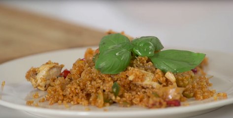 Salteado de quinoa