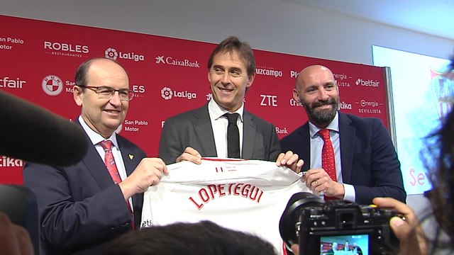 El Sevilla FC presenta a Lopetegui como nuevo entrenador