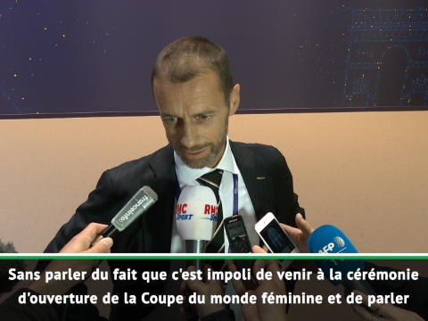 UEFA - Ceferin sur les propos de Macron :''C'est de l'ingérence politique, c'est impoli et inapproprié''