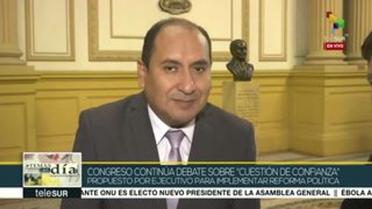 Perú: congreso debate "cuestión de confianza" propuesto por Vizcarra