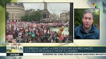 Miles de londinenses protestan contra visita oficial de Donald Trump