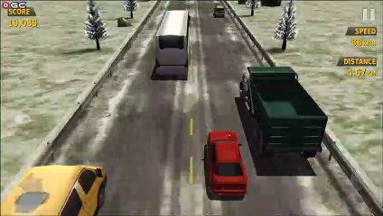 Traffic Racer "Snowy Map" Endless Mode " 2 Different Car" Android Gameplay FHD #4