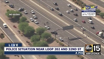 Police situation on Loop 202 near 32nd Street