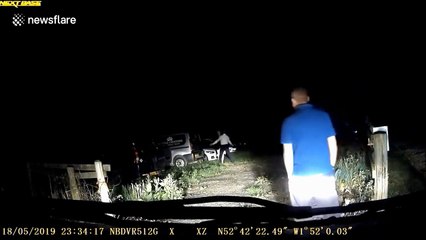 Brave taxi driver intervenes after witnessing a man bullying a woman