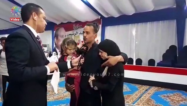 فرحة سجين عقب العفو عنه: تحيا مصر اللى خرجتنى من السجن لعيالى