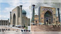 Watch: 13 artists come together in Samarkand to immortalise cultural sites in their drawings