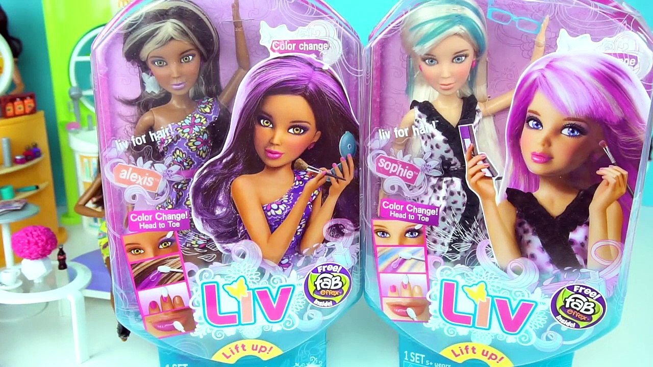 Barbie Beauty Salon Work Routine with Skipper - Color change Make up, Hair & Nails