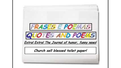Funny news: Church sell blessed toilet paper! [Quotes and Poems]
