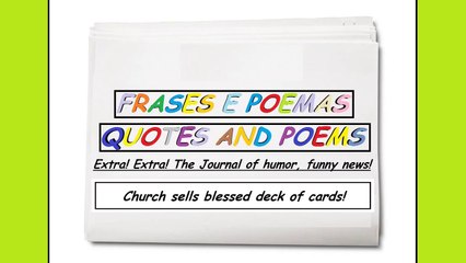Funny news: Church sells blessed deck of cards! [Quotes and Poems]
