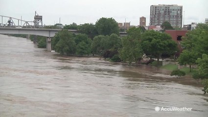 Floodwaters submerge city
