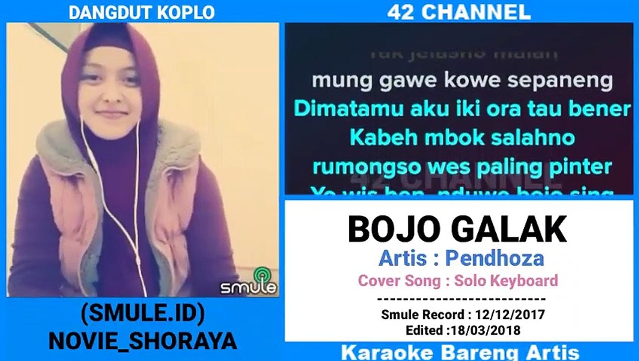 BOJO GALAK - KARAOKE BARENG