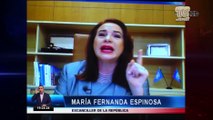 María Fernanda Espinoza enfrenta juicio político en Asamblea