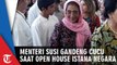 Menteri Susi Tenteng Cucu Hadiri Open House di Istana Negara