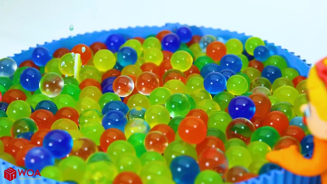 Funny Play Doh Stop Motion Baby Swimming Pool Party Watermelon Float  WOA Play Doh Cartoons