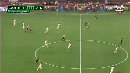 Rodolfo Pizarro Goal  - Mexico vs Venezuela 2-1