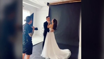 hậu trường chụp ảnh cưới của phương mai