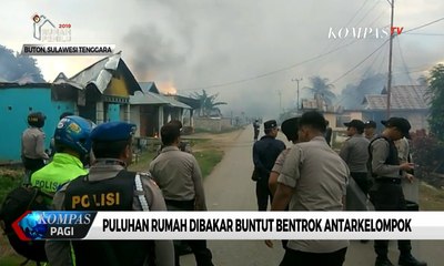 Kelompok Pemuda di Buton Bentrok, 56 Rumah Dibakar