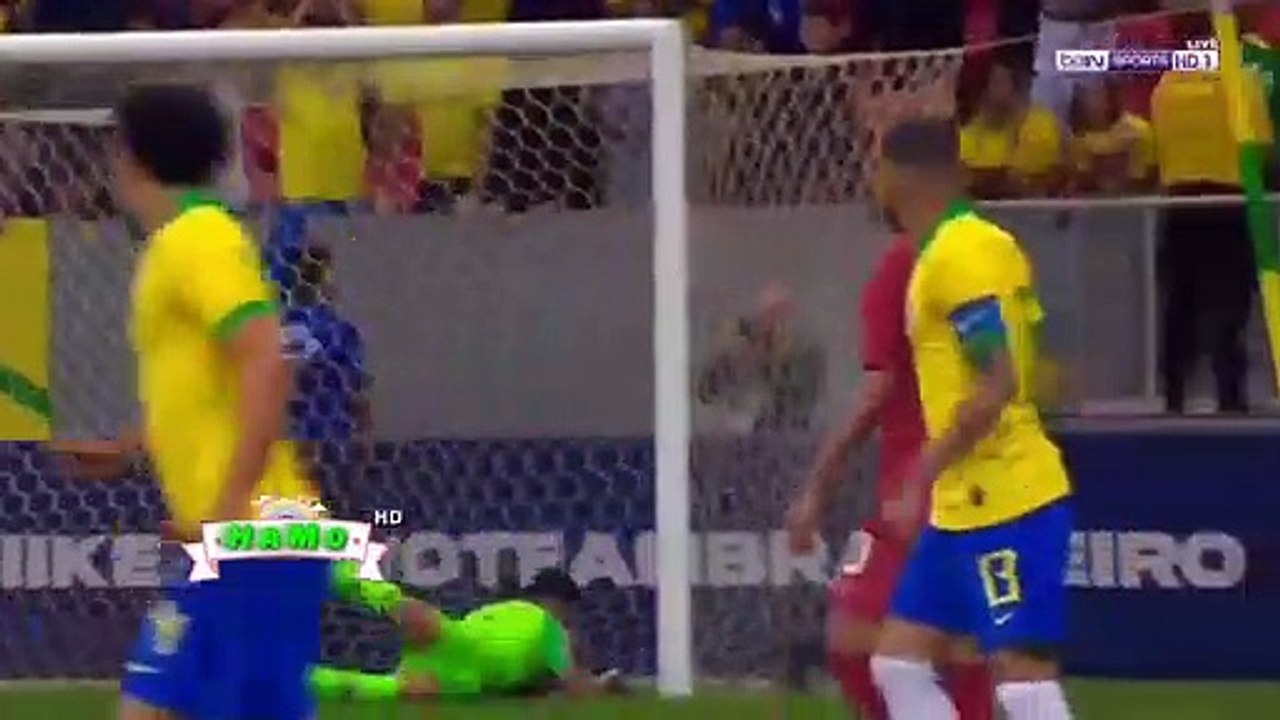 Brazil (2) Vs (0) Qatar Friendly Match