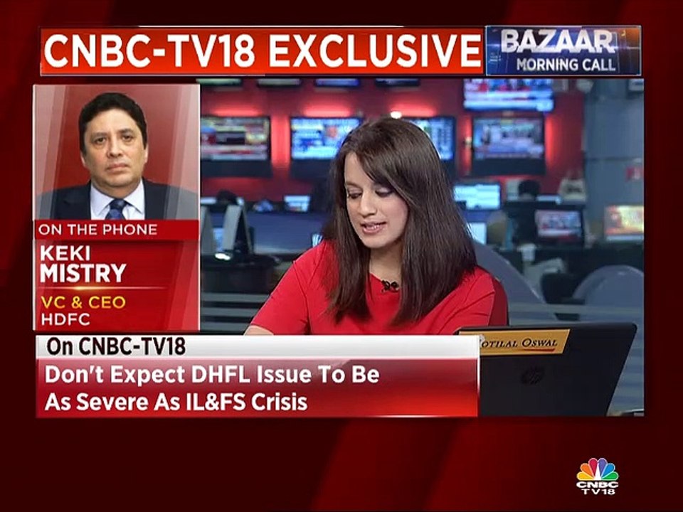 Keki Mistry of HDFC on DHFL default & RBI monetary policy