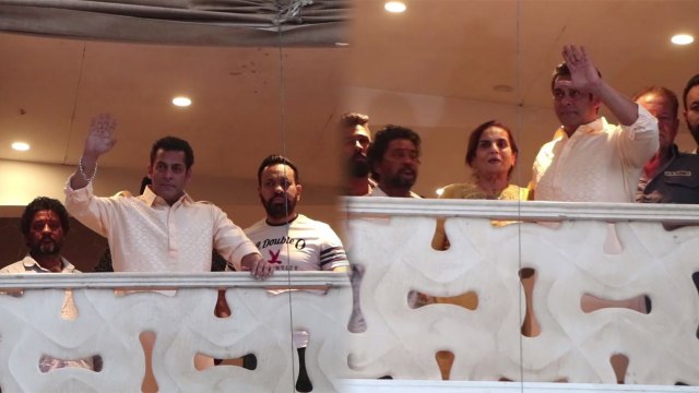 Salman Khan waves to fans, wishes them Eid Mubarak; Watch video | FilmiBeat