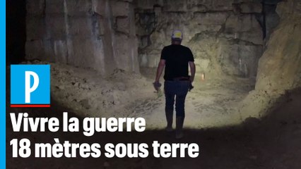 Video herunterladen: Dans la grotte où les civils se protégeaient des bombes durant la guerre