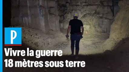 Dans la grotte où les civils se protégeaient des bombes durant la guerre