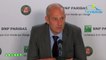 Roland-Garros 2019 - Guy Forget the tournament director of Roland-Garros, "in the unknown!"