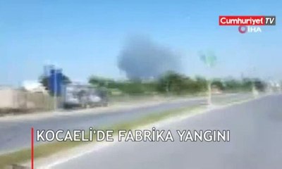 Kocaeli'de fabrika alevlere teslim oldu