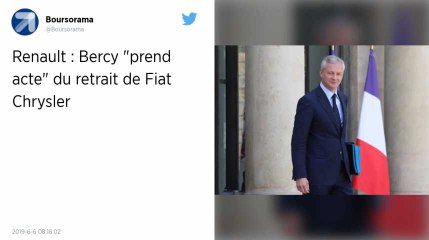 Fiat Chrysler retire son offre de fusion avec Renault faute d'accord du gouvernement français