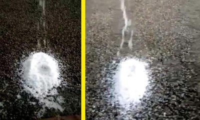 Sivas'ta şaşkına çeviren anlar... Cep telefonuyla görüntülendi